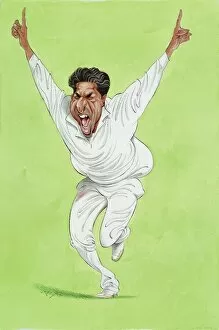 Caricature Collection: Wasim Akram - Pakistan cricketer