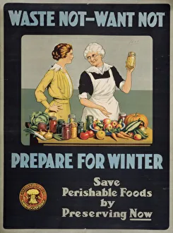 Images Dated 9th May 2012: Waste not, want not - prepare for winter
