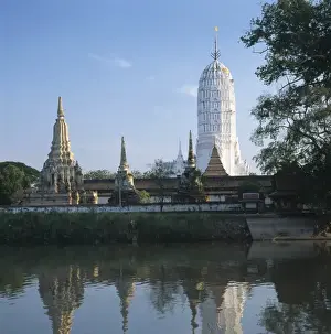 Thailand Prints: Wat Buddhai Sawan, Ayutthaya, Thailand