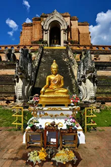Images Dated 9th November 2014: Wat Chedi Luang Temple in Chiang Mai, Thailand