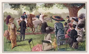 Watching a game of Polo at Ranelagh