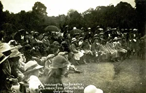 Charlton Prints: Watching performance, garden fete, Charlton Park, London