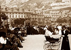 Watching a Punch and Judy Show, Llandudno, Wales