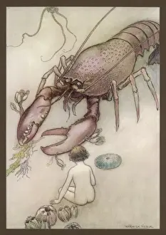 Kingsley Prints: Water Babies / Tom / Lobster