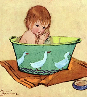 Ducks Collection: Water Baby by Muriel Dawson