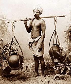 Servant Collection: Water carrier, India - Victorian period