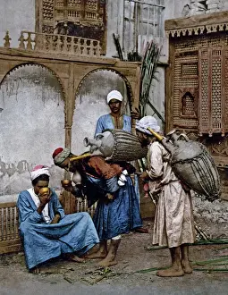 Water carriers, Cairo, Egypt, circa 1890s