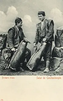Backpacks Prints: Water Carriers - Constantinople, Turkey