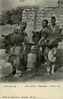 Images Dated 7th February 2012: Water carriers, Jerusalem