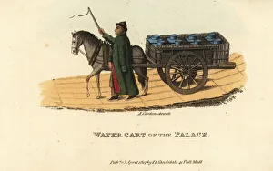Freschi Collection: Water cart for the Imperial Family, Qing Dynasty China