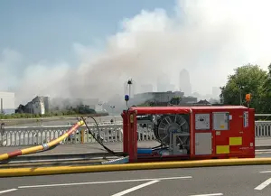 Water drawn from Thames to fight a fire in Bow