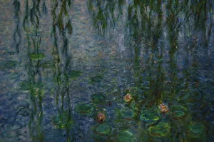 The Water Lilies: Clear Morning with Willows by Monet