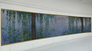 The Water Lilies: Clear Morning with Willows by Monet