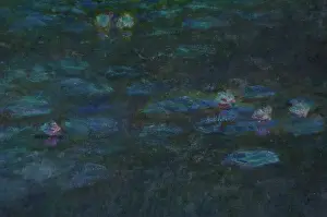 The Water Lilies: Green Reflections circa 1915-1926 by Monet