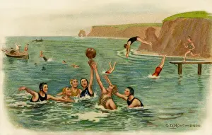 Rowlandson Prints: Water polo