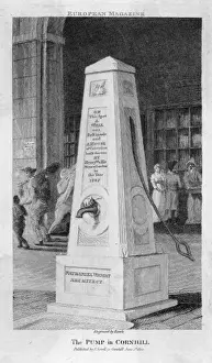 Cornhill Prints: Water Pump / Cornhill 1800