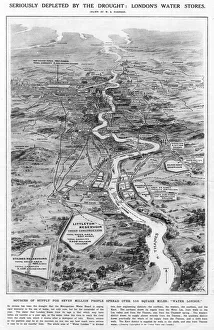 Images Dated 16th March 2012: Water shortage and supply: Londons water stores, 1921