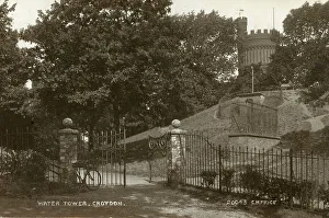 Water Tower Croydon Surrey Real Photo Postcard