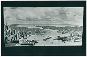 Flushing Prints: Water Transportation Diorama, New York