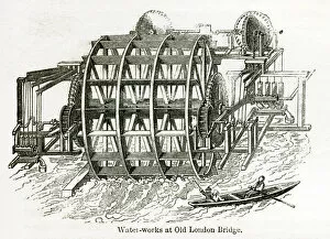 Water-works at Old London Bridge