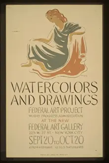 Watercolors and drawings, Federal Art Project, Works Progres