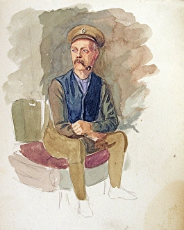Images Dated 5th February 2010: Watercolour of a billet at Oakwood