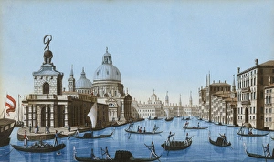 Images Dated 17th February 2017: Watercolour painting, Grand Canal, Venice, Italy