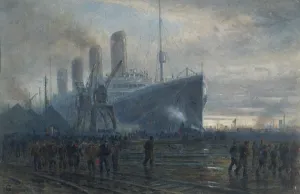 Ship Wreck Prints: Watercolour painting of Titanic