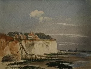 Images Dated 11th February 2011: Watercolour sketch of Pegwell Bay, Kent
