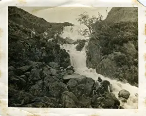 Waterfall Prints: Waterfall, Easedale Tarn, Cumbria