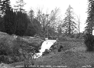 Hillsborough Prints: Waterfall in Grounds of Govt. House, Hillsborough
