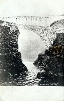 Matabeleland Prints: The Waterfalls & Bridge, Victoria Falls, Matabeleland North