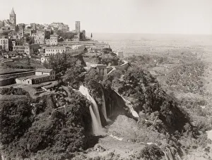 Waterfalls, Tivoli, nerar Rome, Italy