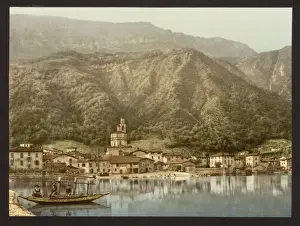 Water Front Prints: Waterfront, Campione (i. e. Campione d Italia, Lake Lugano)