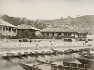 The waterfront at Oura, Nagasaki, Japan, c. 1880 s