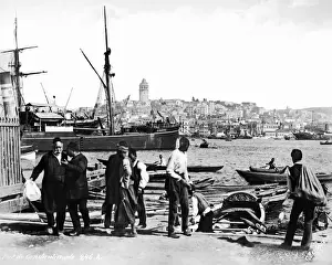 Waterfront scene, Istanbul, Turkey