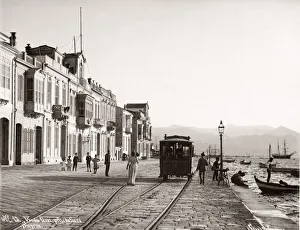 Waterfront Prints: Waterfront in Smyrna, Izmir, Turkey, c. 1890