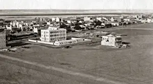 Waterfront view at Port Said, Egypt, circa 1890