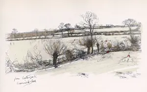 Hedge Prints: Watergall, in the Warwickshire Hunt area