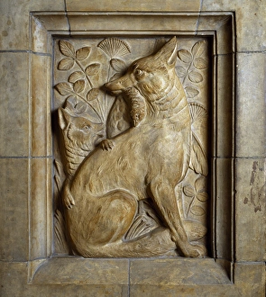 Detail from the Waterhouse building of the Natural History M Detail from the Waterhouse building of the Natural History M