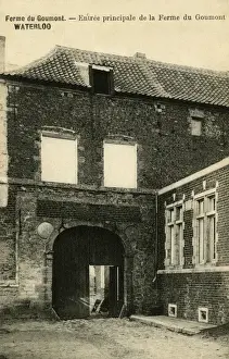 Archway Prints: Waterloo, Belgium - archway to Hougoumont farm