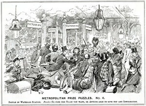 Waterloo Railway Station, London 1883