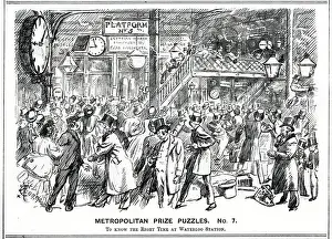 Waterloo Railway Station - London 1883