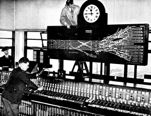 Waterloo Station Signal Box, London, 1936