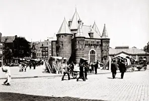 Waterlooplein market, old Jewish quarter, Amsterdam 1890s. Date: 1890s