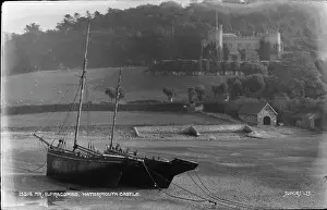 Seascape Prints: Watermouth Castle and Ship