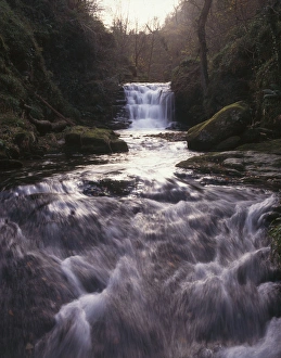 Images Dated 25th November 2016: Watersmeet Falls, near Lynmouth, Devon