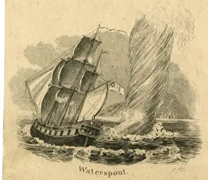 Phenomenon Prints: Waterspout near a ship