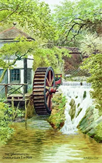 Cascade Prints: The Waterwheel, Groudle Glen, Isle of Man