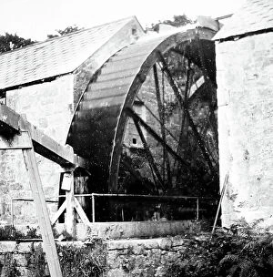 Images Dated 22nd January 2020: Waterwheel, Tregargus China Clay Quarry, St Stephen